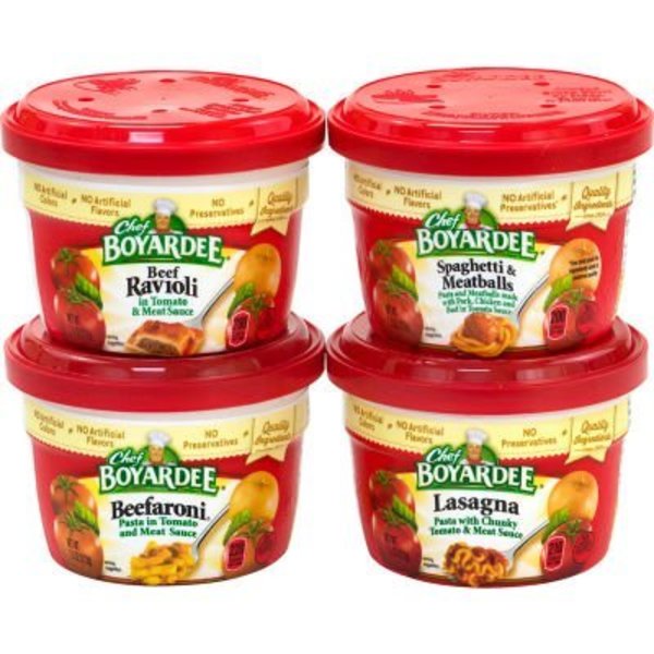 Green Rabbit Holdings CHEF BOYARDEE Microwavable Bowls Variety Pack, 7.5 oz, 12 Count 22000759